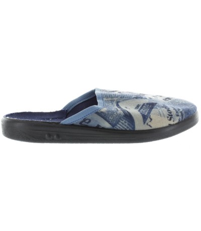 Slip on style blue boys slippers 