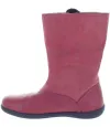 Pink girls boots with good arch and supportive heel