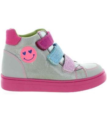 Silver leather designer boots from Spain 