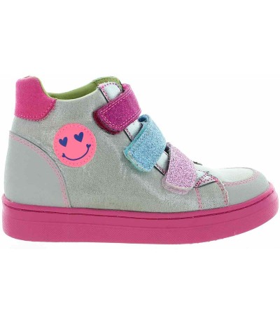 Silver leather designer boots from Spain 