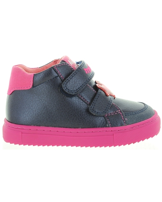 Designer ankle boots for girl in blue leather 