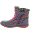 Designer purple leather boots for girls from Spain 