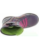 Designer purple leather boots for girls from Spain 