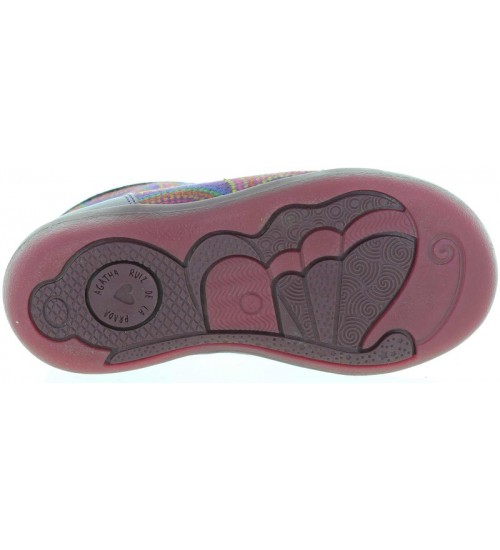 Purple leather boots for girls from Spain that are designer 