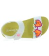 Kids arch sandals in white sparkly leather 