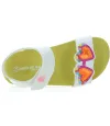 Kids arch sandals in white sparkly leather 