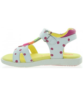 Prada designer sandals for girls in white leather 
