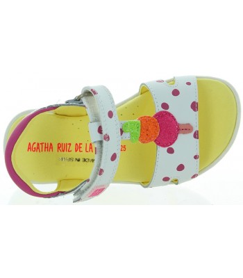 Prada designer sandals for girls in white leather 