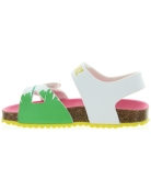 Designer sandals in white leather from Spain