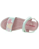 Teen silver leather sandals from Spain
