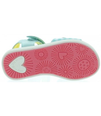 Blue leather sandals by Agatha Ruiz dela Prada