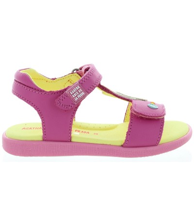 Pink girls sandals perfectly adjustable instep