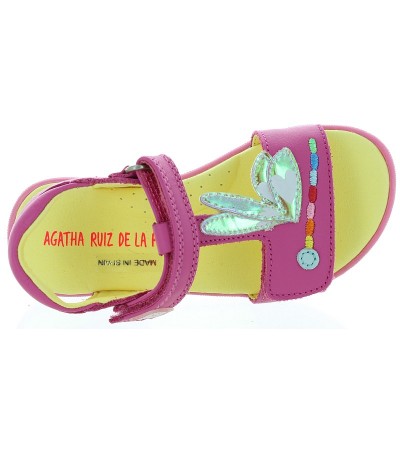 Pink sandals for girls Spanish designer 
