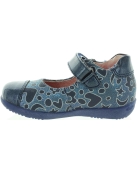 Girls navy blue leather shoes best for narrow feet