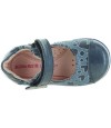 Girls navy blue leather shoes best for narrow feet