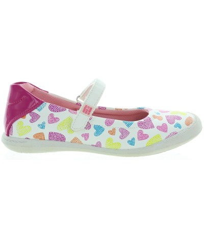 White summer leather orthopedic shoes for girls 