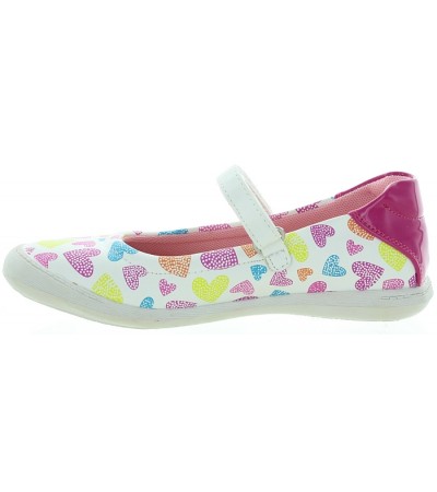 Shoes for girls in white leather for summer