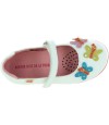 White leather Spanish designer shoes for a girl