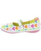 European white leather ortho shoes for girls