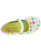 European white leather ortho shoes for girls