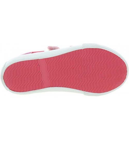 Pink European canvas shoes for girls