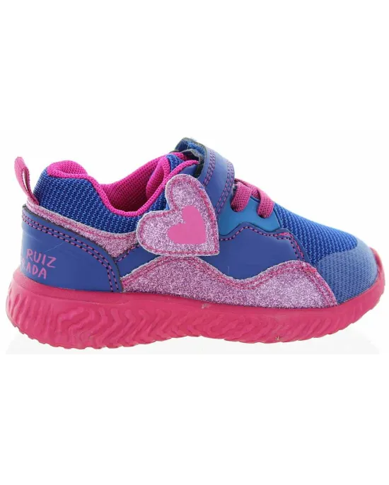 Blue designer sneakers for girls made in Spain