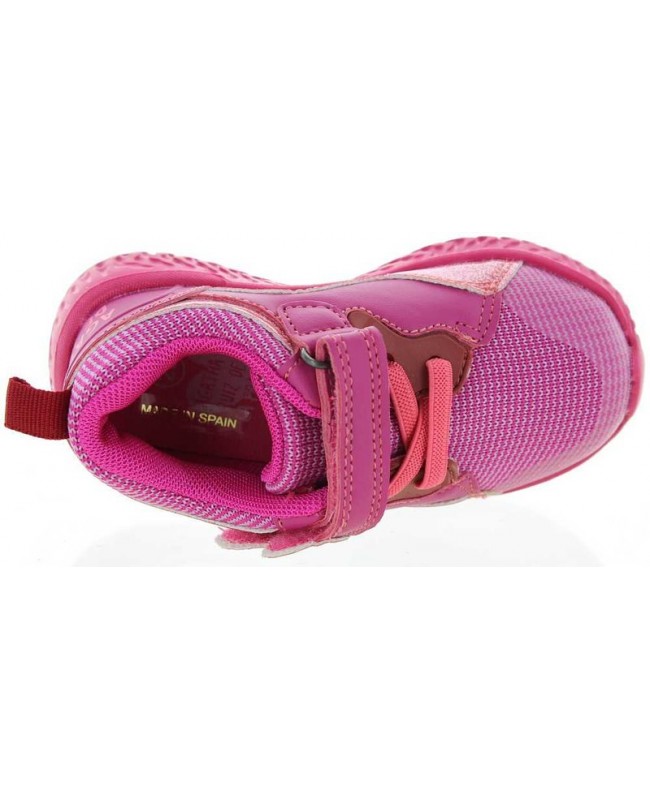 Sneakers for girls in pink leather made by designer 