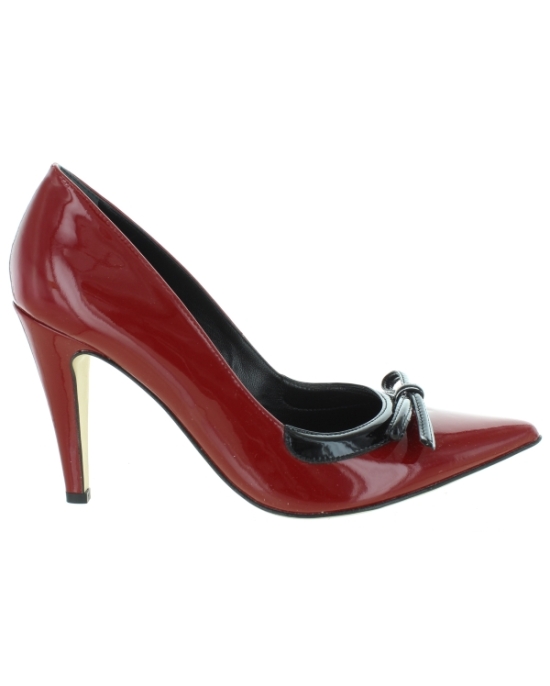 Red leather women heels from Europe