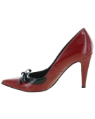 Red leather women heels from Europe