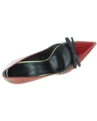 Red leather women heels from Europe