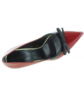 Women heels from Europe made in red leather 