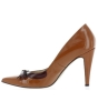 Brown patent leather comfort pumps for ladies on sale