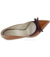 Brown patent leather comfort pumps for ladies on sale