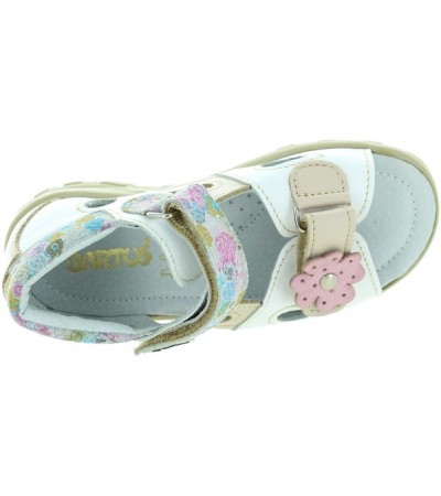 Baby white sandals extra wide