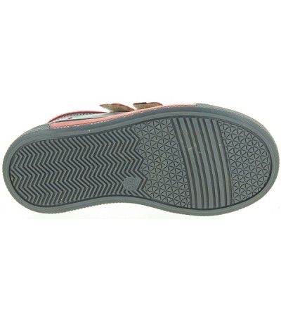 Red leather shoes for a boy with good arch