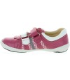 Restorative sneakers for child in fuschia leather 