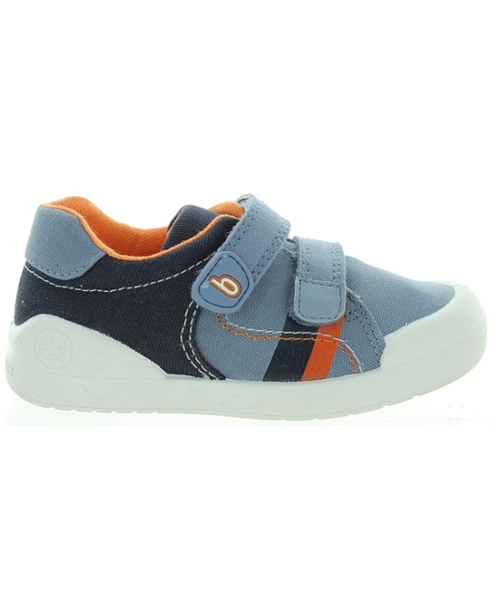 Jeans color canvas sneakers for boys from Spain 
