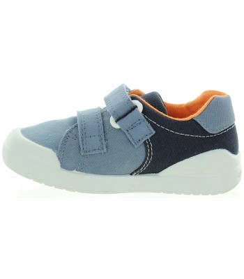 Canvas sneakers for boys from Spain in jeans color 