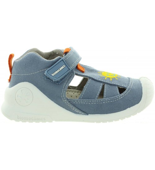 Baby boy blue canvas made high tops 