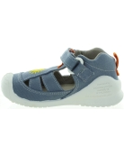 Baby boy blue canvas made high tops from Spain