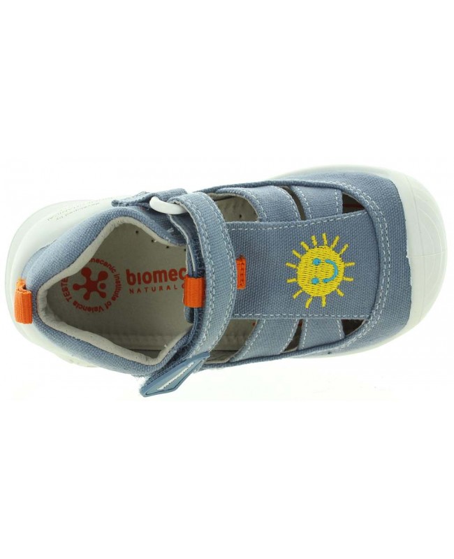 Baby boy blue canvas made high tops 