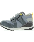 Gray leather boys pronation high tops