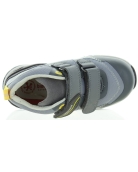 Gray leather boys pronation high tops