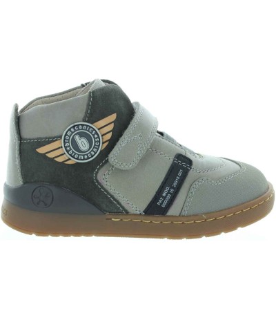 Toeing in corrective leather boots for boys in gray leather 