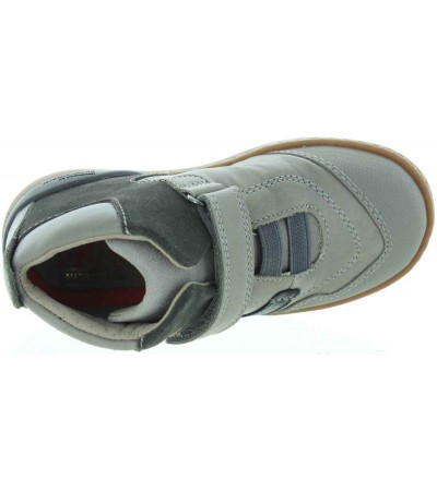 Corrective boots for boys in gray leather for toeing in