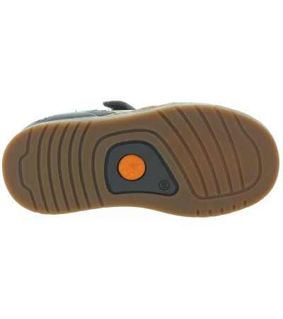 Corrective boots for boys in gray leather for toeing in