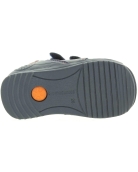 Navy leather soft small baby shoes