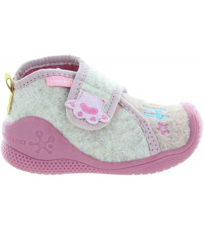 Wool slippers with support for toddler 