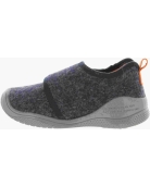 Boys blue boiled wool navy bedroom slippers