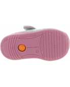 Stable walking pink slippers for baby